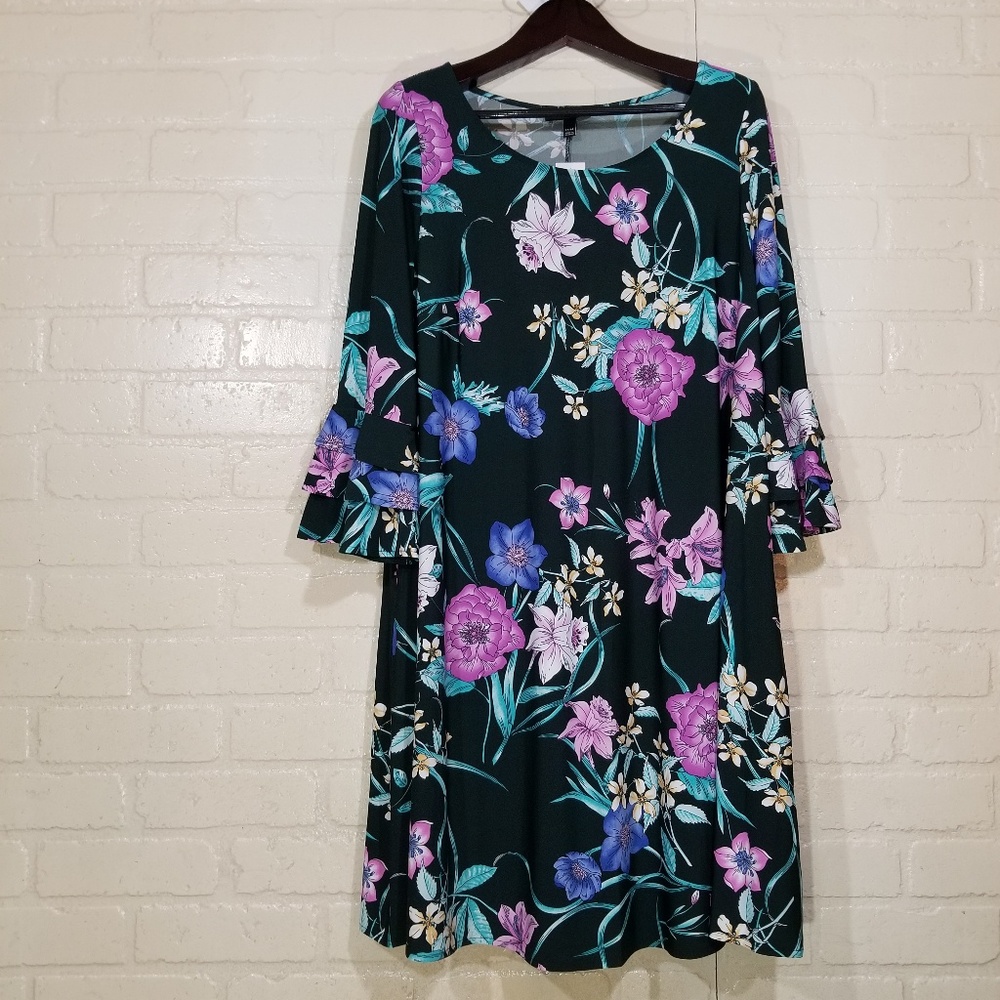Lane Bryant Boho Jade Green midi dress NWT - Picture 3 of 8